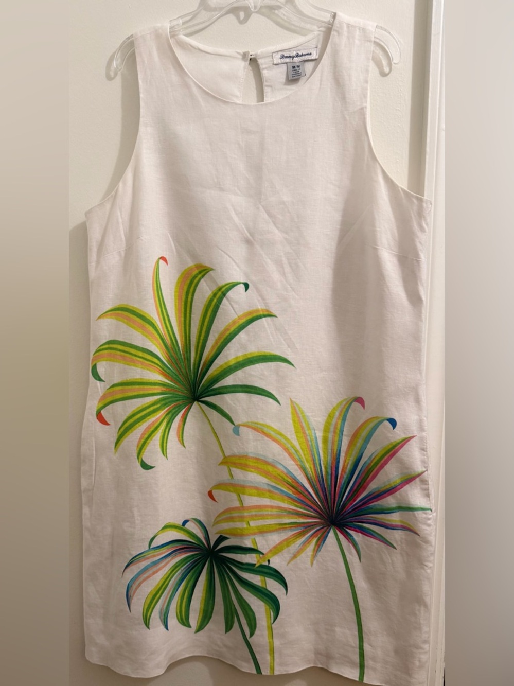 Tommy Bahama Cirque de Palms White Linen Dress